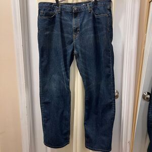 Banana Republic Jeans Straight Fit Dark Wash Denim Pants Mens W42 L36‎
